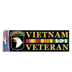 101st Airborne 1967-1972 Vietnam Bumper Laptop Window Decal Sticker 3-1/4" X 9"
